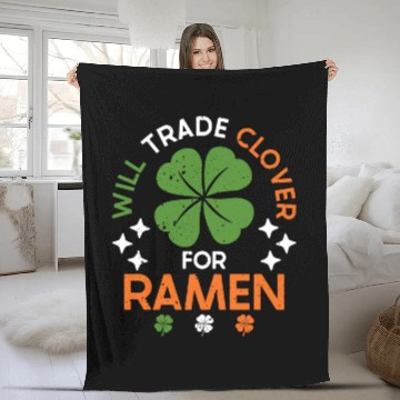 Discover Will Trade Clover For Ramen | Ramen Lover | Japan Fleece Blankets