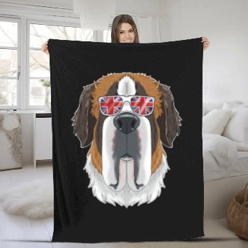 Discover Saint Bernard UK Sunglasses I English Flag I Fleece Blankets