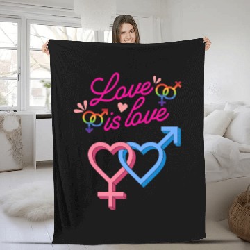 Discover Love is Love Fleece Blankets