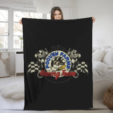 Discover poovey farms racing team essential Fleece Blankets