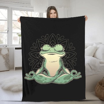 Discover Frog Making Yoga Fleece Blankets