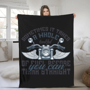 Discover MotorcycleQuotes Design| Motorbike Quotes Design Fleece Blankets