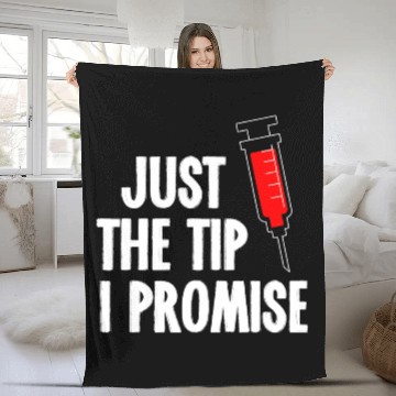 Discover Nurses Week Fleece Blankets Just The Tip Syringe Nurse Fleece Blankets