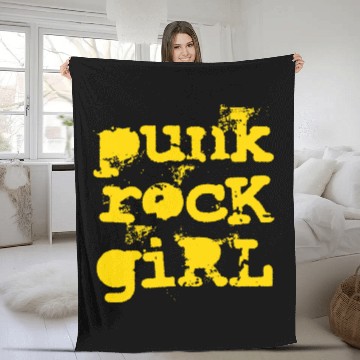 Discover Punk Rock Girl Fleece Blankets