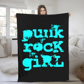 Discover Punk Rock Girl Fleece Blankets