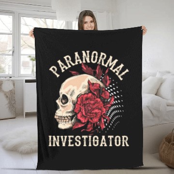 Discover Ghost Hunting Paranormal Investigator Fleece Blankets