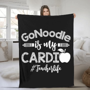 Discover GoNoodle is My Cardio Teacher Life Fleece Blankets