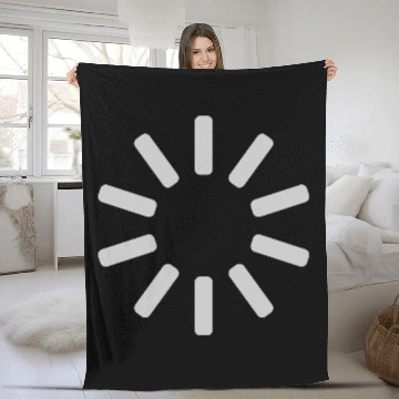 Discover circle buffer no connection Fleece Blankets