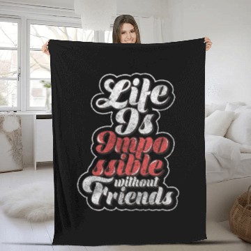Discover Friends Love Family Fleece Blankets