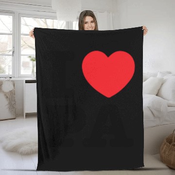 Discover I LOVE PA, I Love Pennsylvania Fleece Blankets
