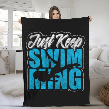 Discover Swim Hobby Fleece Blankets