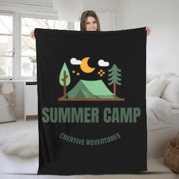 Discover Summer Camp Fleece Blankets