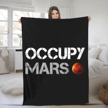 Discover OCCUPY MARS Fleece Blankets