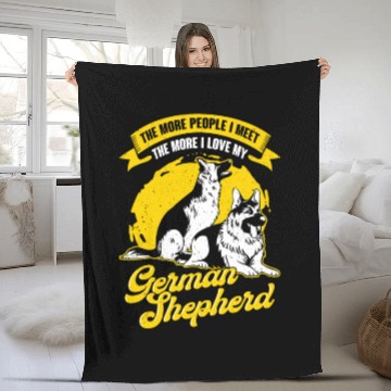 Discover German Shepherd Dog Lover Gift Fleece Blankets
