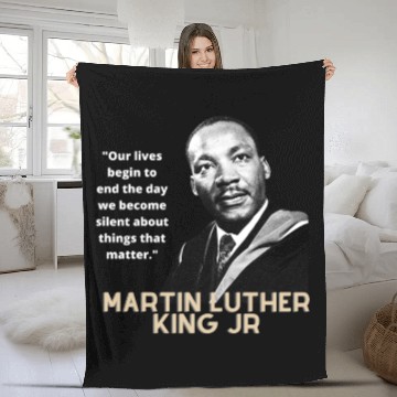 Discover MARTIN LUTHER KING JR QUOTE Fleece Blankets
