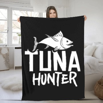 Discover Red Tuna Fish Bluefin Fishing Salad Fleece Blankets