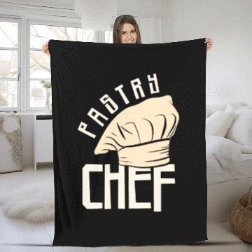 Discover Pastry Chef Skull Baking Pastry Baked Goods Fleece Blankets