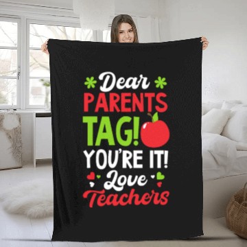 Discover Last Day Of School Tag You're It Love Teachers Fleece Blankets
