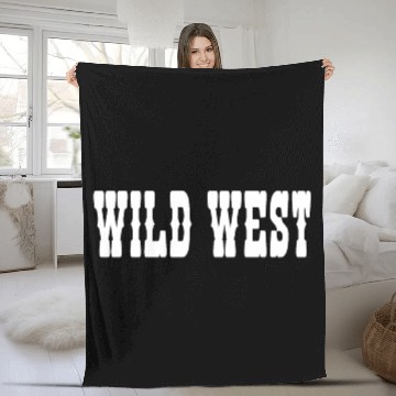 Discover wild west Fleece Blankets
