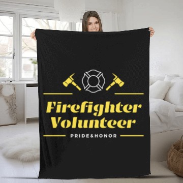 Discover Firefighter Volunteer Pride and Honor Fleece Blankets