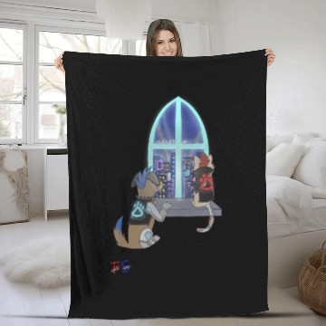 Discover Cyberpunk Fleece Blankets