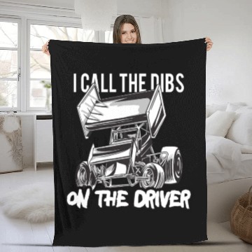 Discover Sprint Car Mom Dirt Track Racing Racing Race Day Fleece Blankets