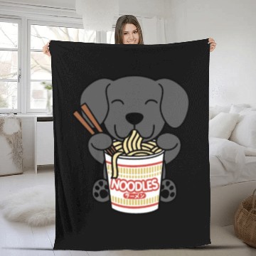 Discover Great Dane Instant Ramen Noodles Fleece Blankets