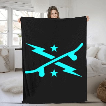 Discover Lightning Skateboard Fleece Blankets
