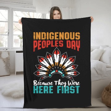 Discover Anti Columbus Day Fleece Blankets