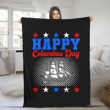 Discover Columbus Day Italian Pride Fleece Blankets