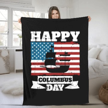 Discover Columbus Day Italian Pride Fleece Blankets
