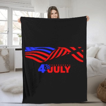 Discover 4th Of July Fleece Blankets