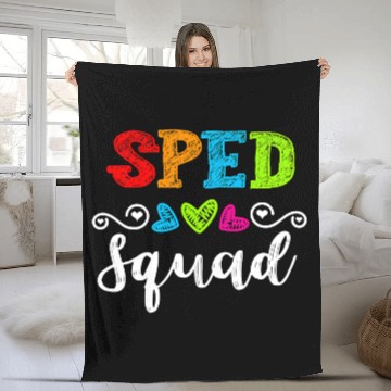 Discover Back To School Team Gift For Special Ed Teacher Fleece Blankets