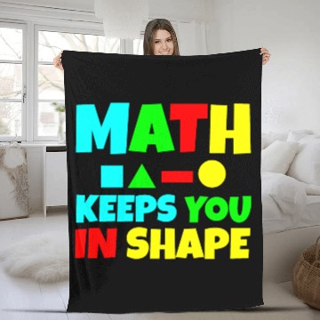 Discover Math Keeps You In Shape 2 Fleece Blankets
