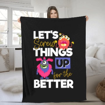 Discover Monster Comic Little Sister Fleece Blankets