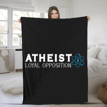Discover Atheist Atheism Anti Religion Securalism God Sucks Fleece Blankets