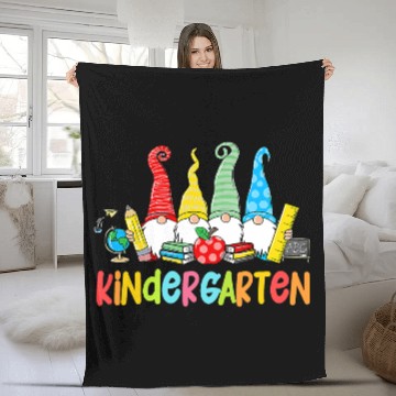 Discover Gnomes Kindergarten Crew First Day Teacher Back To Fleece Blankets
