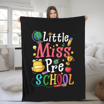 Discover Little Miss Preschool Back to School Fleece Blankets