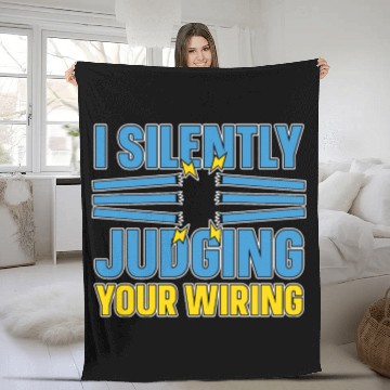 Discover Electrician Electrical Engineer Lineman Fleece Blankets