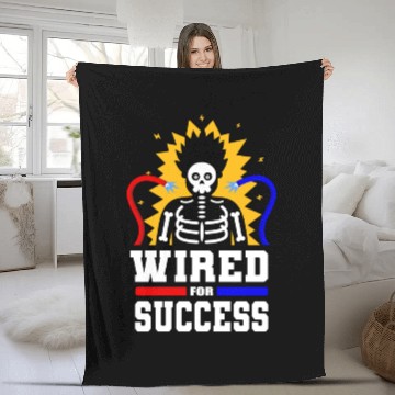 Discover Electrician Electrical Engineer Lineman Fleece Blankets
