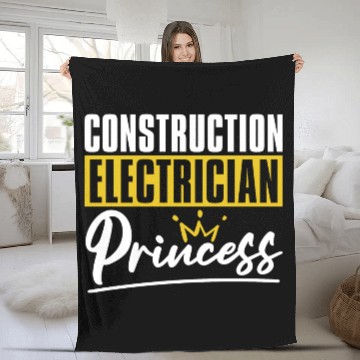 Discover Electrician Electrical Engineer Lineman Fleece Blankets