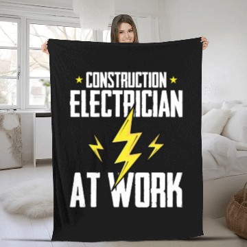 Discover Electrician Electrical Engineer Lineman Fleece Blankets