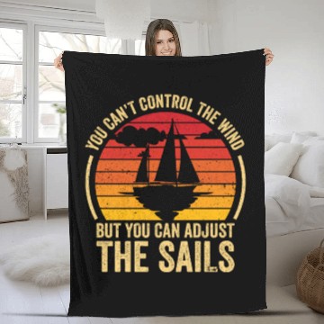Discover Sailing Boats Boat Kayak Pontoon Boating Captain Fleece Blankets