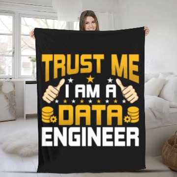 Discover I'm a Data Engineering - Funny Data Engineering Fleece Blankets