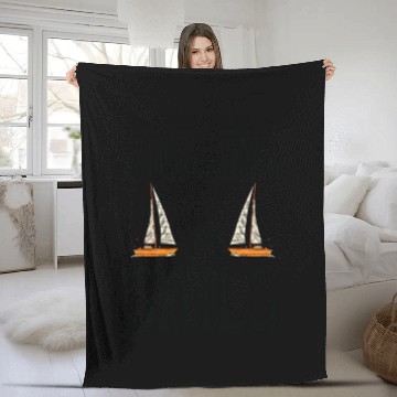 Discover Sailing Boats Boat Kayak Pontoon Boating Captain Fleece Blankets