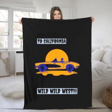 Discover Welcome To California Wild Wild West Fleece Blankets