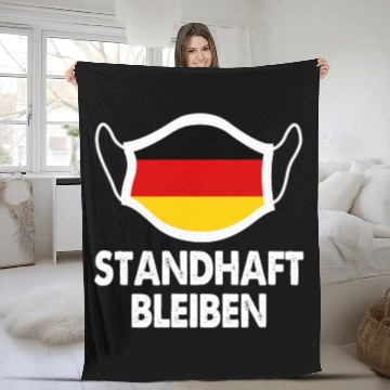 Discover Germany Flag Standhaft Bleiben German Fleece Blankets