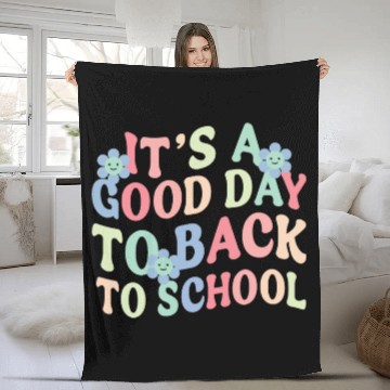 Discover It's A Good Day To Back To School Cute Teacher Fleece Blankets