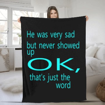 Discover He was very sad but never Fleece Blankets