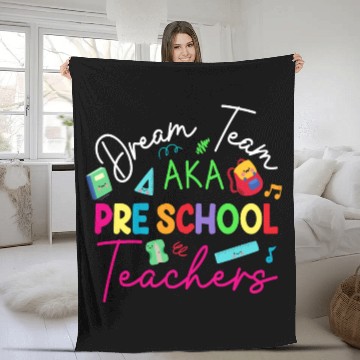 Discover Dream Team Aka Preschool Teachers Fleece Blankets